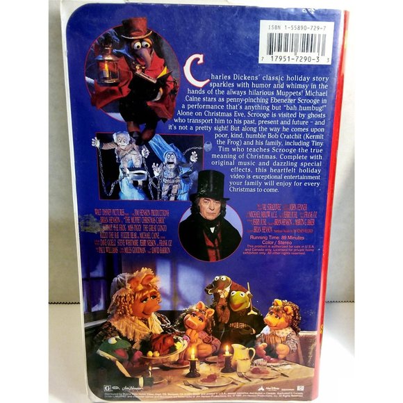 Muppet Christmas Carol 1993 VHS HENSON - Picture 2 of 3